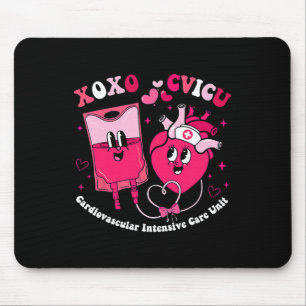 Cvicu Valentine Day Cardiovascular Intensive Care Mouse Pad