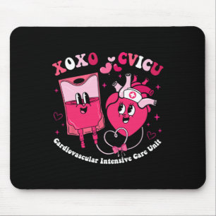 Cvicu Valentine Day Cardiovascular Intensive Care Mouse Pad