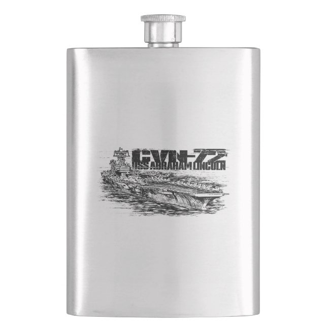 CVN-72 Abraham Lincoln Classic Flask (Front)