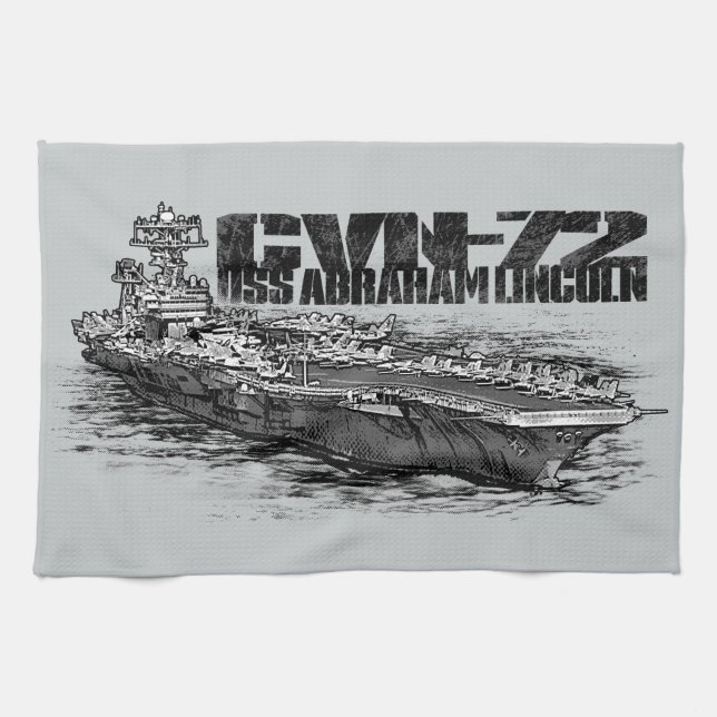 CVN-72 Abraham Lincoln Kitchen Towels (Horizontal)