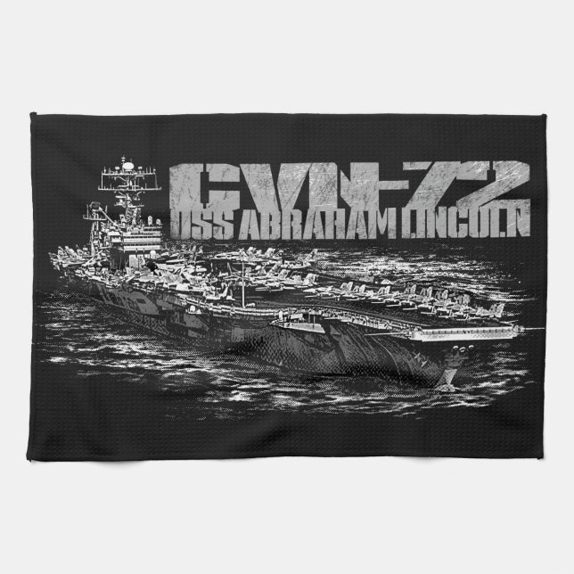 CVN-72 Abraham Lincoln Kitchen Towels (Horizontal)