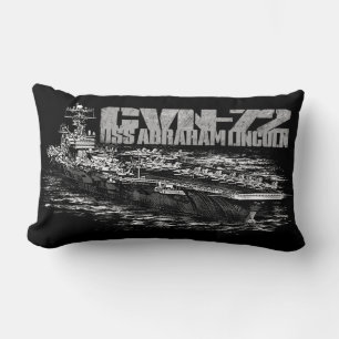 CVN-72 Abraham Lincoln Polyester Lumbar Pillow 13