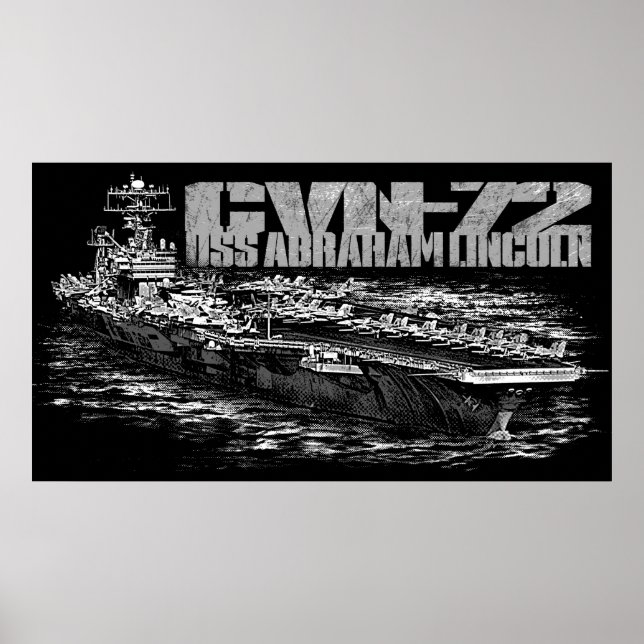 CVN-72 Abraham Lincoln Print (Front)