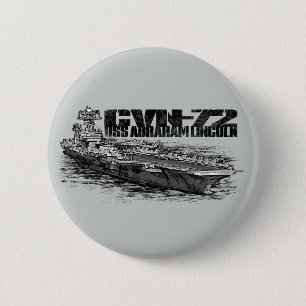 CVN-72 Abraham Lincoln Round Button