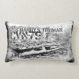 CVN-75 Harry S. Truman Polyester Lumbar Pillow 13