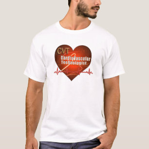 CVT HEART LOGO Cardiovascular Technologist T-Shirt
