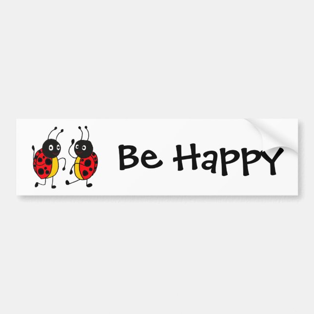 CW- Dancing Ladybugs Bumper Sticker (Front)