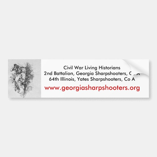 CW Living Historian Bumper Sticker (Front)