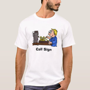 CW Male Blonde Operator T-shirt  Customise It!