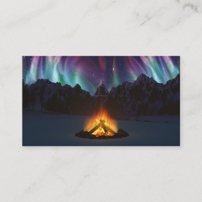 Cwm Aurora Bookmarks Business Card (Front)