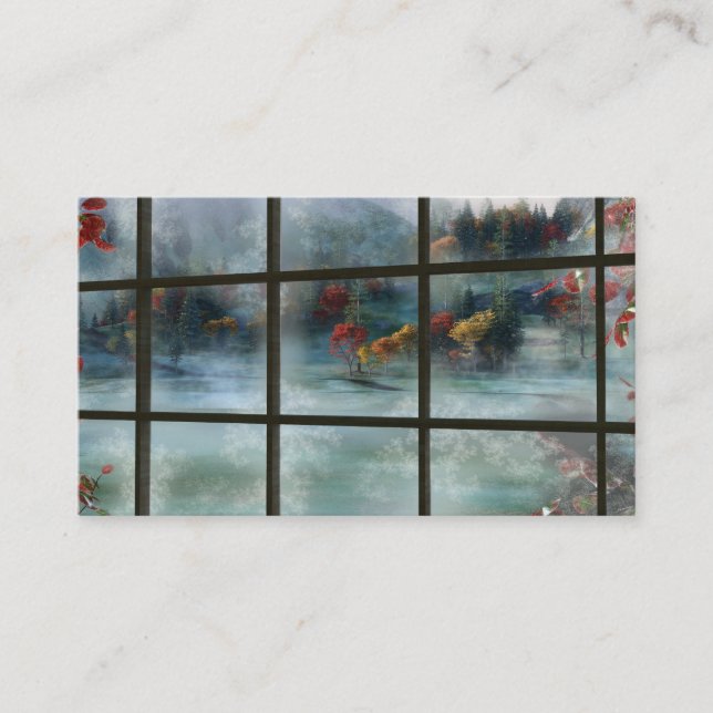 Cwm Autumn Frost Bookmarks Business Card (Front)