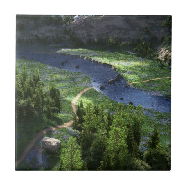 Cwm Solitude Decorative Tile (Front)