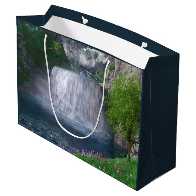 Cwm Waterfall Gift Bag (Back Angled)