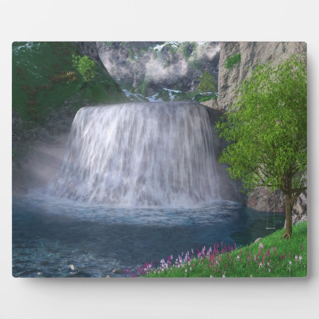 Cwm Waterfall Photo Plaque (Front)
