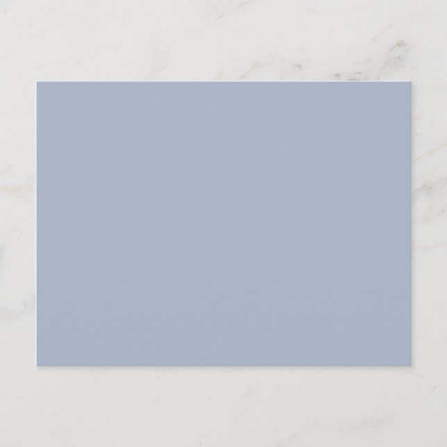cyan-bluish grey/cobalt bluish grey (solid colour) postcard (Front)
