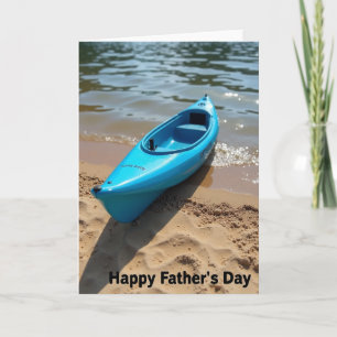Cyan Boat Fathers Day Card