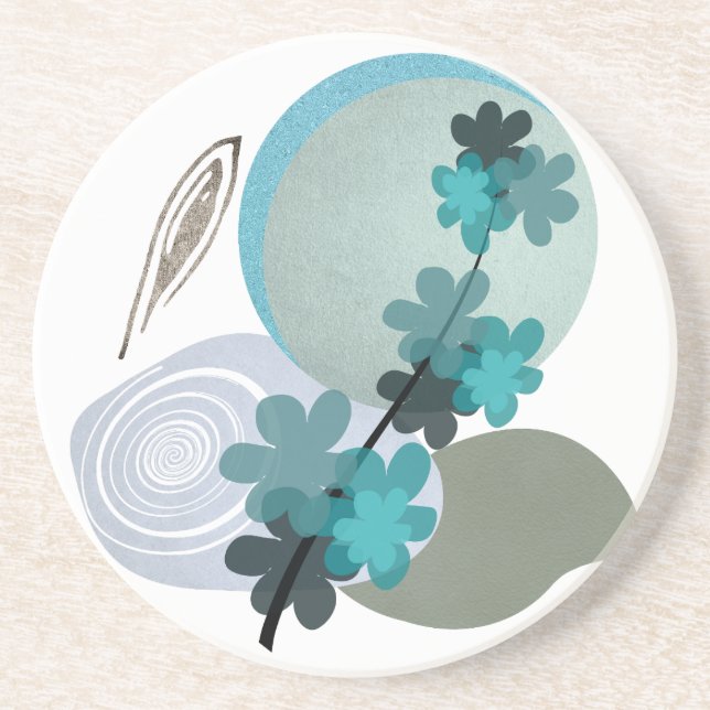 Cyan Boho Coaster (Front)