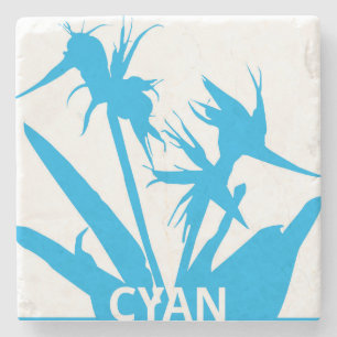 CYAN - Calypso's Flor of Paradise Looms Stone Coaster