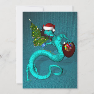 Cyan Dragon Invitation
