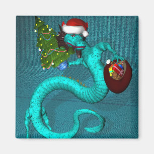 Cyan Dragon Magnet