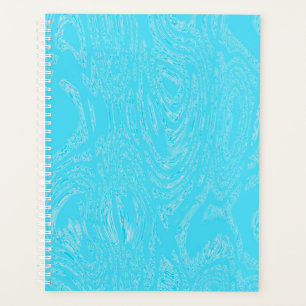 Cyan Ice Spiral Notebook Planner