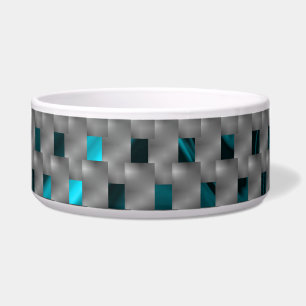 Cyan image under grey plates, rectangle shapes
