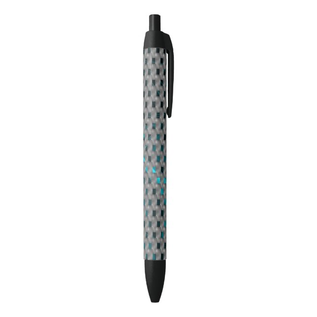 Cyan image under grey plates, rectangle shapes black ink pen (Bottom (Vertical))