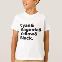Cyan Magenta Yellow Black CMYK Colour Scheme