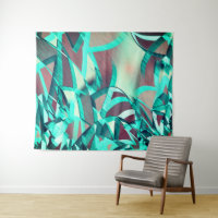 Cyan or blue streaks on red, drizzled image