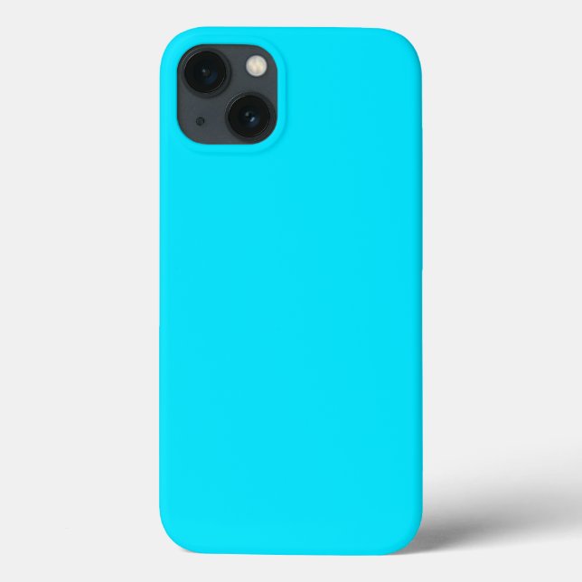 Cyan Sky Blue Colour Customise This Case-Mate iPhone Case (Back)