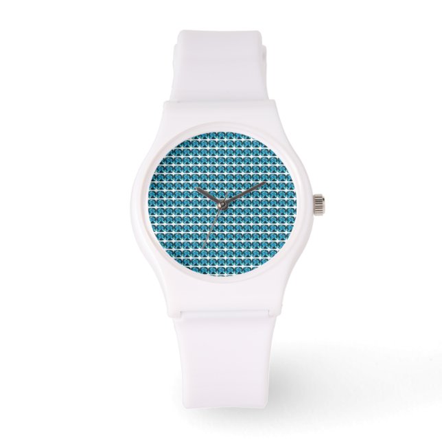 Cyan Sky Blue Watch (Front)