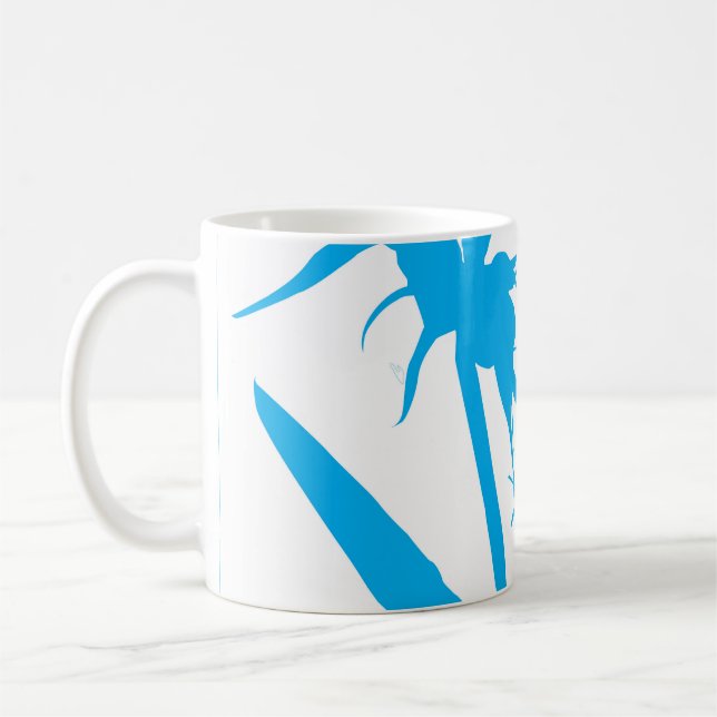 CYAN - Tazon with Flower of Paradise in Calypso Coffee Mug (Left)