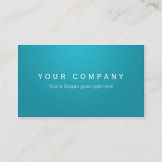 Cyan/turquoise professional business card