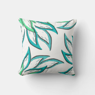 Cyan Wisps Cushion