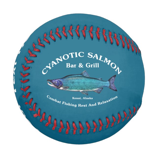 Cyanotic Salmon Bar & Grill Baseball (Front Left)