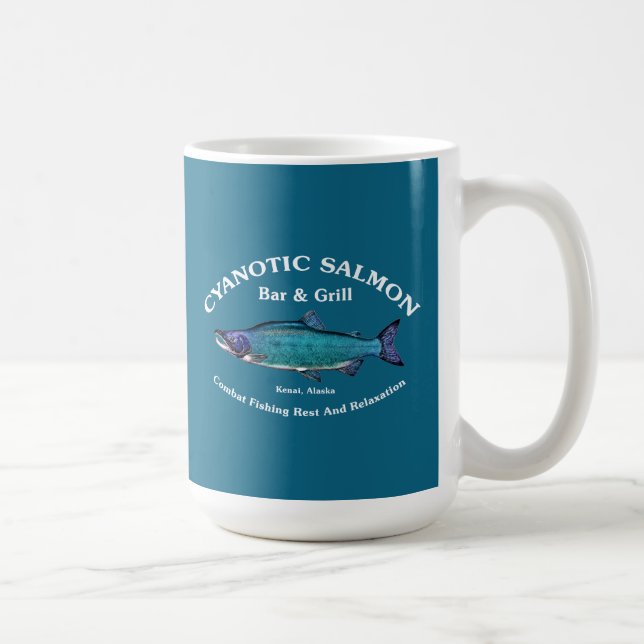 Cyanotic Salmon Bar & Grill Coffee Mug (Right)