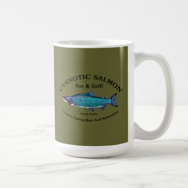 Cyanotic Salmon Bar & Grill Coffee Mug (Right)