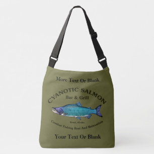 Cyanotic Salmon Bar & Grill Crossbody Bag