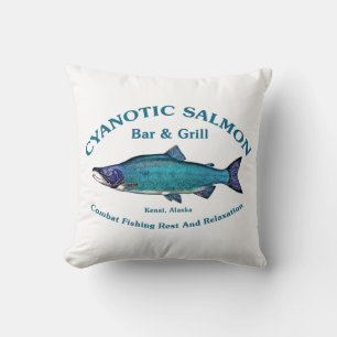Cyanotic Salmon Bar & Grill Cushion