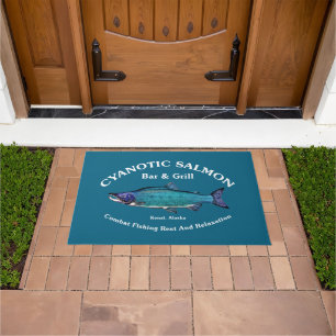Cyanotic Salmon Bar & Grill Doormat