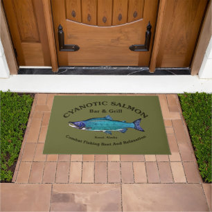 Cyanotic Salmon Bar & Grill Doormat