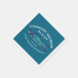 Cyanotic Salmon Bar & Grill Napkin
