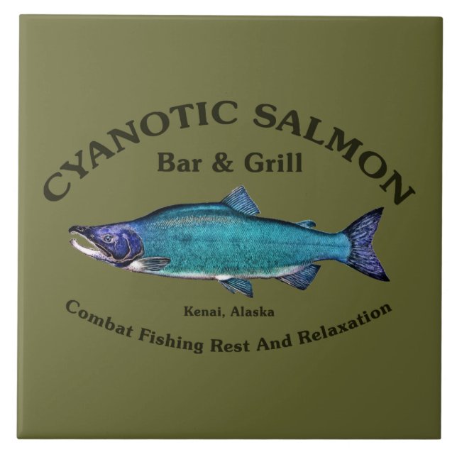 Cyanotic Salmon Bar & Grill Tile (Front)