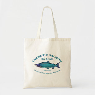 Cyanotic Salmon Bar & Grill Tote Bag