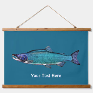 Cyanotic Salmon Hanging Tapestry