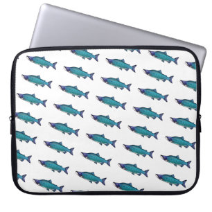 Cyanotic Salmon Laptop Sleeve