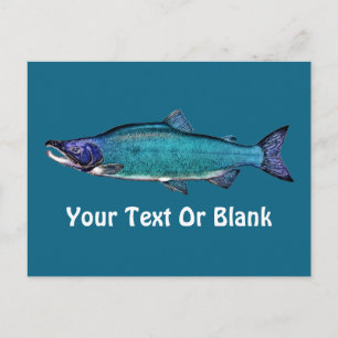 Cyanotic Salmon Postcard