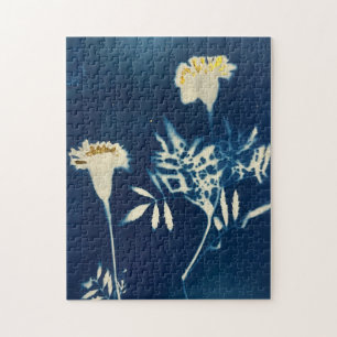 Cyanotype Marigold Puzzle