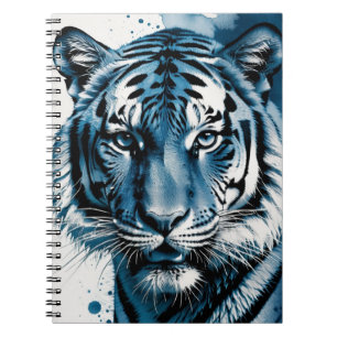 Cyanotype Tiger Notebook Journal