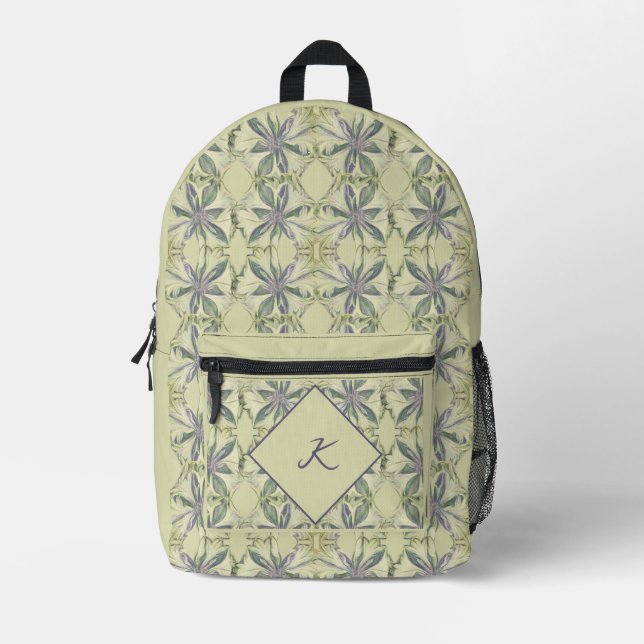 Cyanus Flower Print Cut Sew Bag (Front)